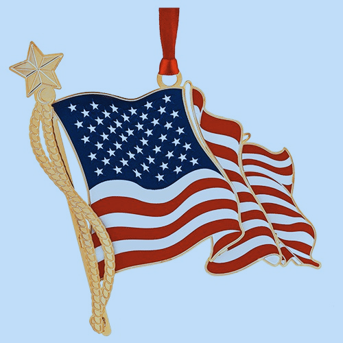 Christmas Ornaments - Patriotic - Made In The USA