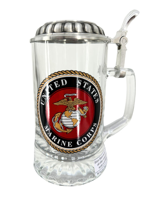 Cornell Beverage Holder Marine Corps Glass Stein