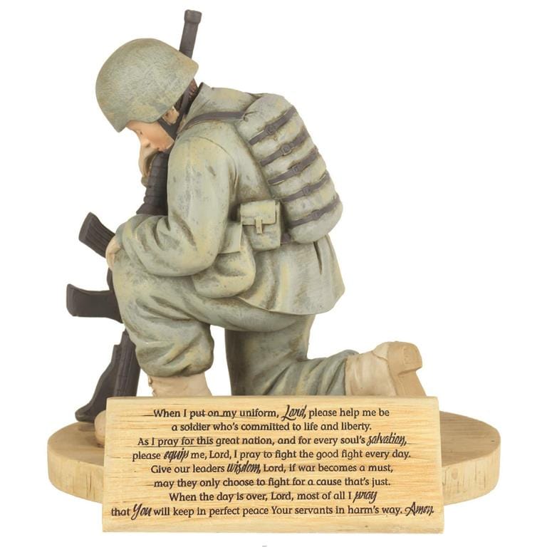Dicksons Military Statue Soldier Hear our Prayer Figurine