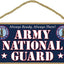 SJT Wall Decor Military - Army National Guard 5" x 10" wood plaque, sign