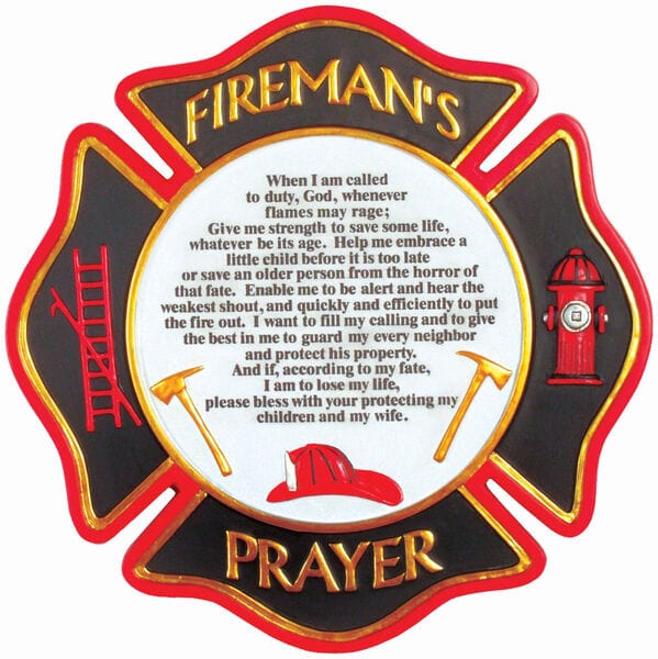 Spoontiques Wall Decor Fireman's Prayer Stepping Stone