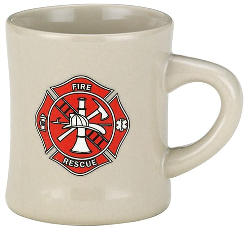 Cornell Beverage Holder Fireman White Diner Mug