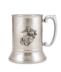 Cornell Beverage Holder USMC Stainless Steel Tankard w/EGA Badge