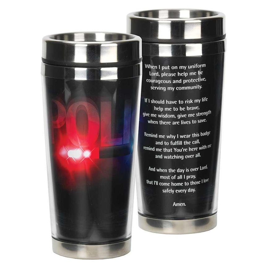 Dicksons Beverage Holder Police Oficer's Prayer Travel Mug