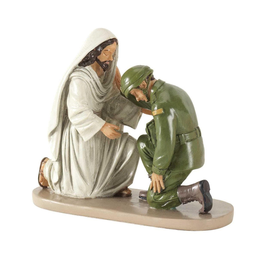 Dicksons Desk Decor Jesus and Soldier Figurine