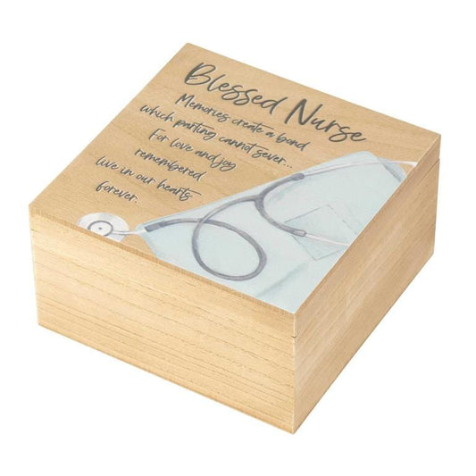 Dicksons Desk Decor Wood Box Blessed Nurse