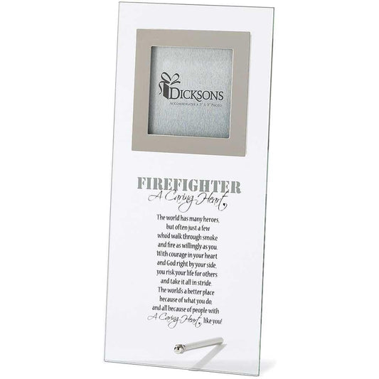 Dicksons Frame Firefighter Glass Photo Frame