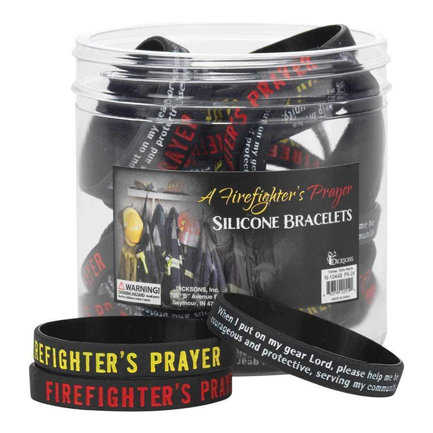 Dicksons Jewelry Firefighter Silicone Braclet