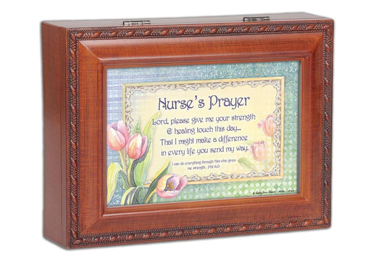 First Responder Gift Company Desk Decor Nurse's Prayer Inspirational Music Box