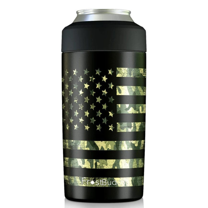Frost Buddy Beverage Holder Universal Buddy 2.0 | Camo Flag - Universal Can Cooler