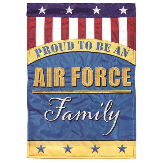 Magnolia Lane Garden Flags & Windsocks Air Force Family Garden Flag