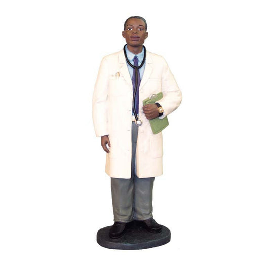 Positive Image Desk Decor Doctor Figurine - Black Male