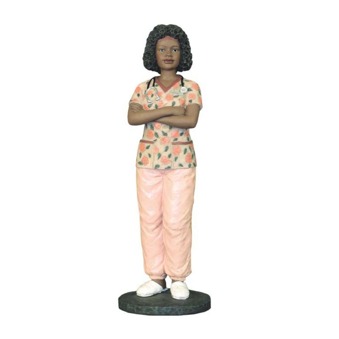 Positive Image Desk Decor Female Nurse Figurine - Black