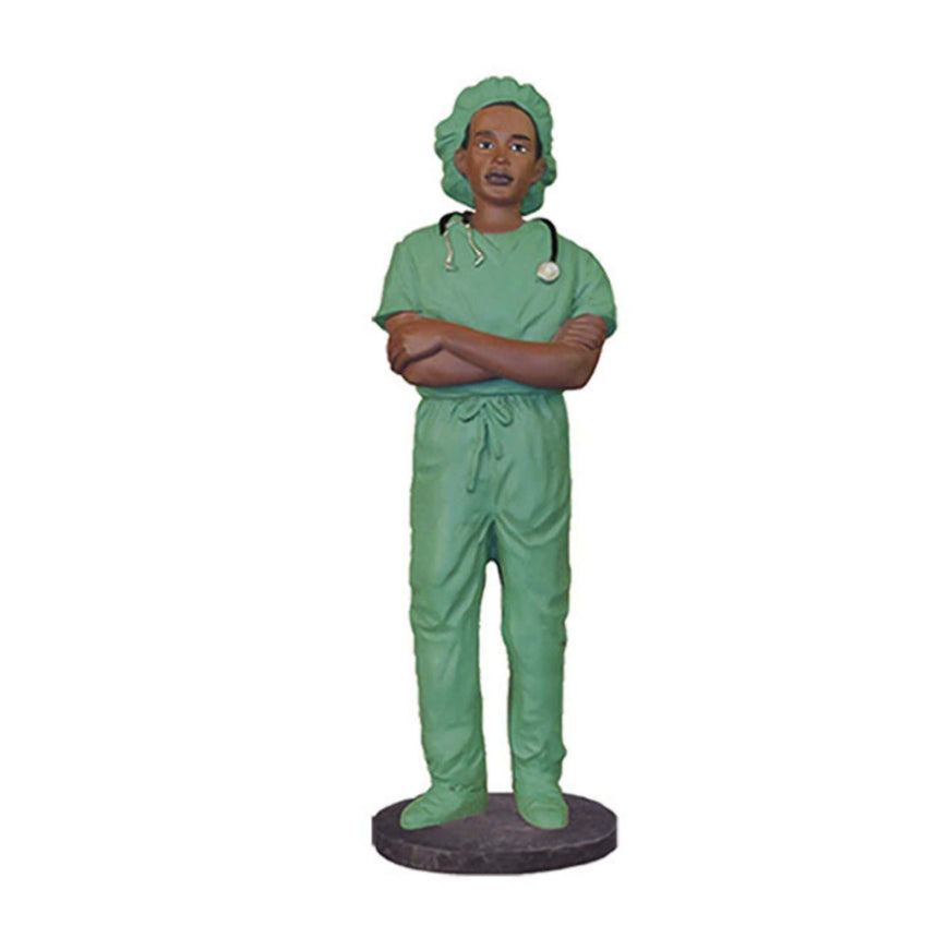 Positive Image Desk Decor Male Medical Professional Figurine - Black