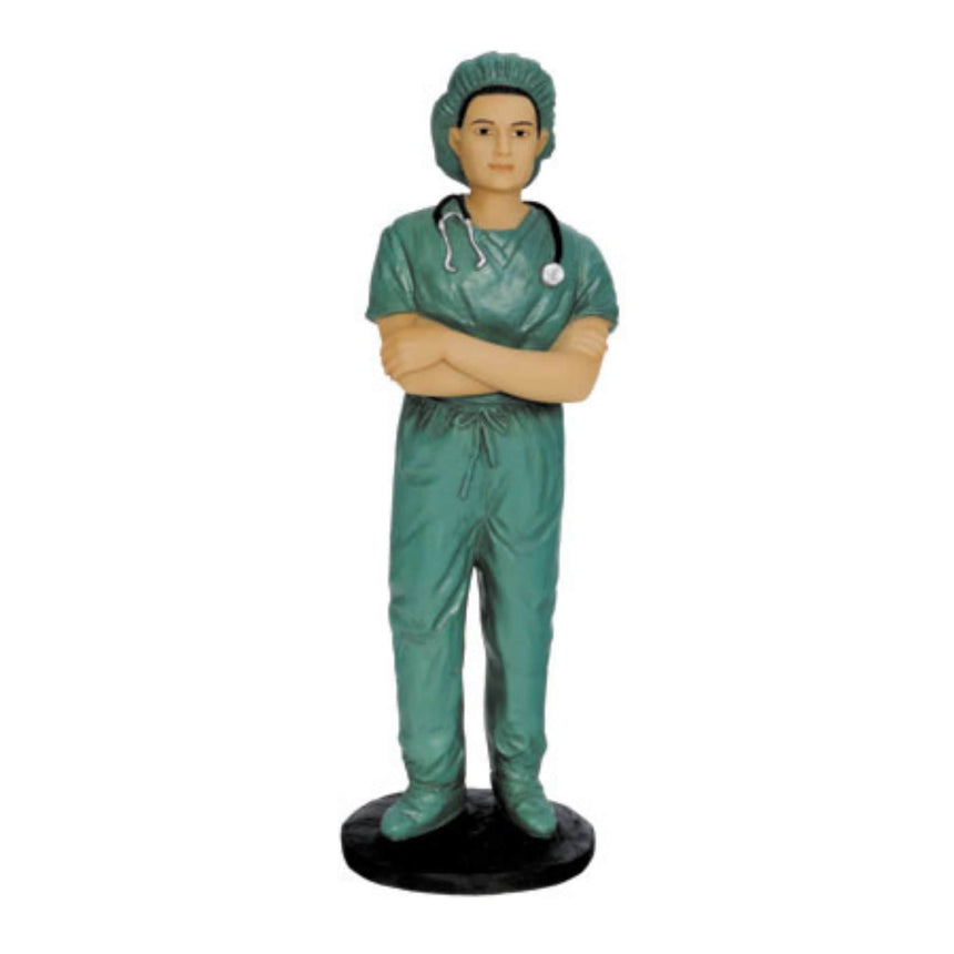 Positive Image Desk Decor Male Medical Professional Figurine - White