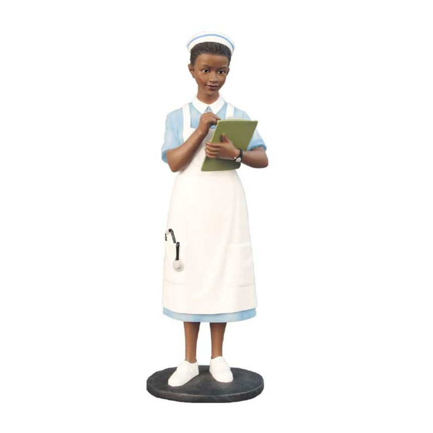 Positive Image Desk Decor Traditional Nurse Figurine- Black