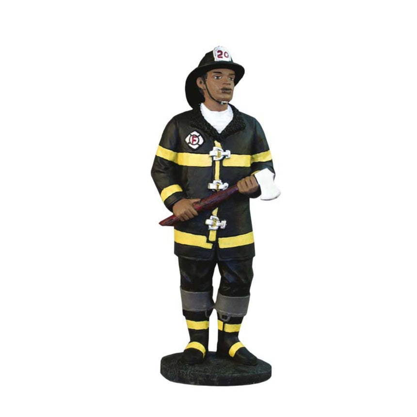 Positive Image Figurines Fireman Figurine - Black