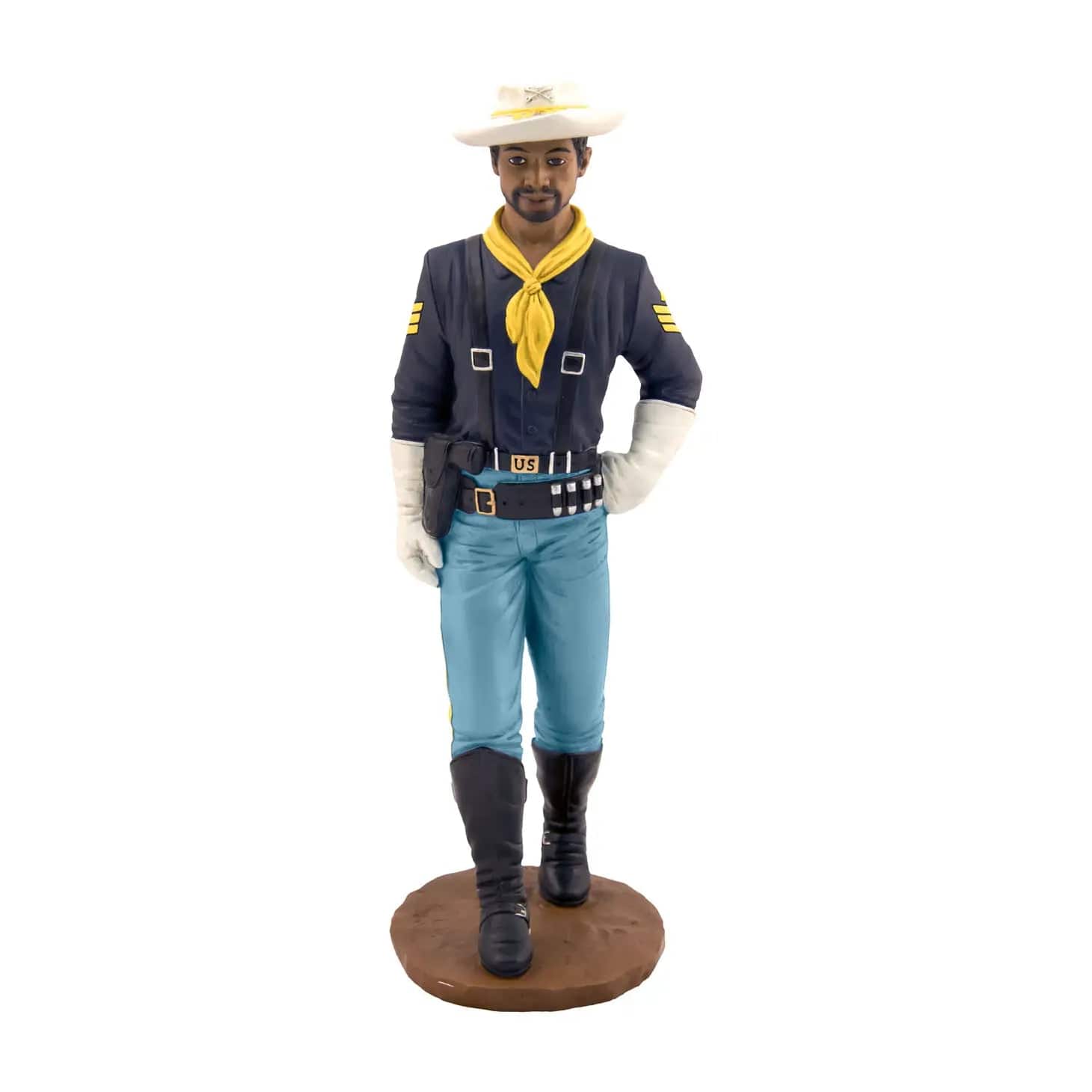 Positive Image Military Statue Buffalo Soldier