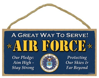 SJT Wall Decor U.S. Air Force 5" x 10" wood plaque