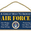 SJT Wall Decor U.S. Air Force 5" x 10" wood plaque